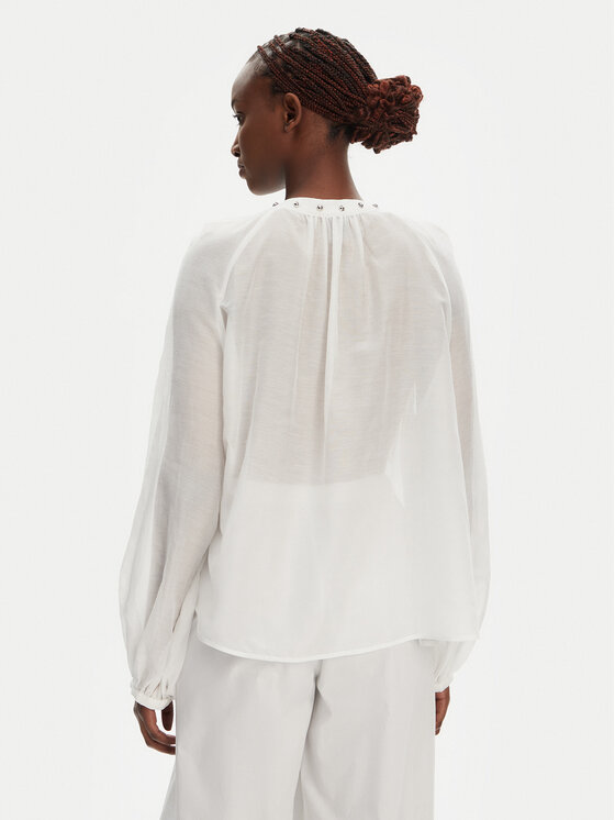 PINKO PINKO Bluză Darren 105281 A2M7 Alb Regular Fit