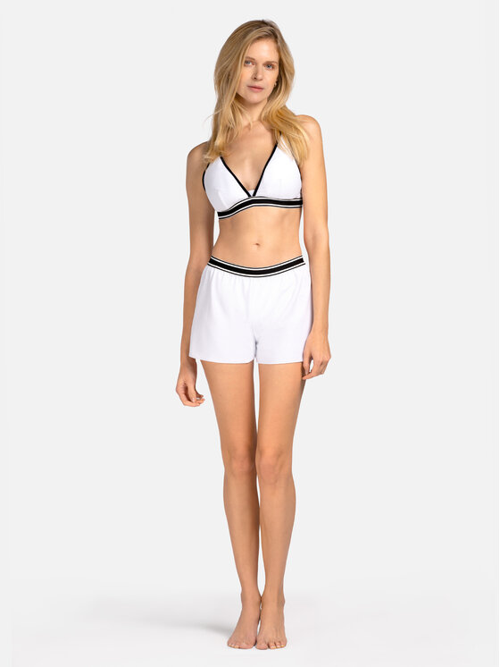 Miss Lou Miss Lou Bikini pezzo sopra G-AW1-B Bianco