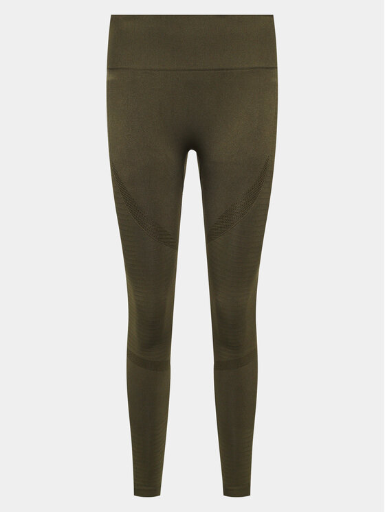 Athlecia Legíny Nagar W Seamless Tights EA203352 Zelená Slim Fit