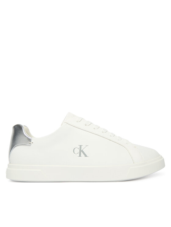 Calvin Klein Calvin Klein Sneakersy Low Pro Cups Laceup Lth Met HW0HW02846 Biela