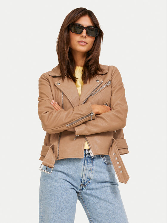 JJXX JJXX Шкіряна куртка Holly 12200286 Коричневий Regular Fit
