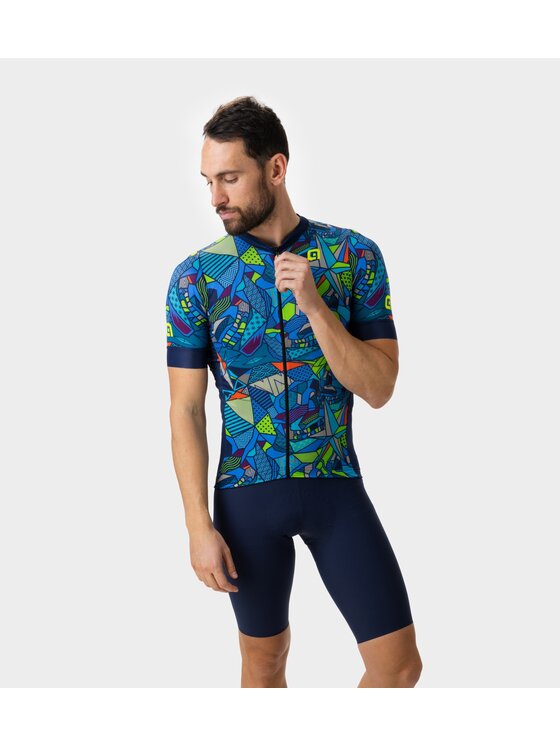 Alé Cycling Alé Cycling Koszulka rowerowa Solid Over Niebieski Fitted Fit
