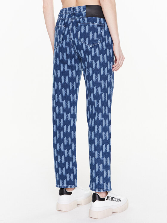 KARL LAGERFELD KARL LAGERFELD Jeans hlače Monogram 225W1106 Modra Regular Fit