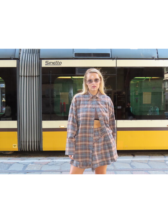 Magda Matyja Magda Matyja Spódnica ALABAMA SKIRT Brązowy A-Line Fit