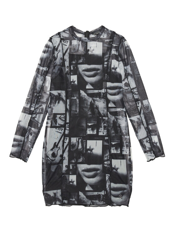 Guess Guess Ежедневна рокля J5YK08 K0180 Сив Regular Fit