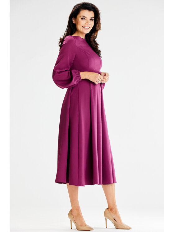Awama Awama Každodenné šaty A595 Fialová Basic Fit