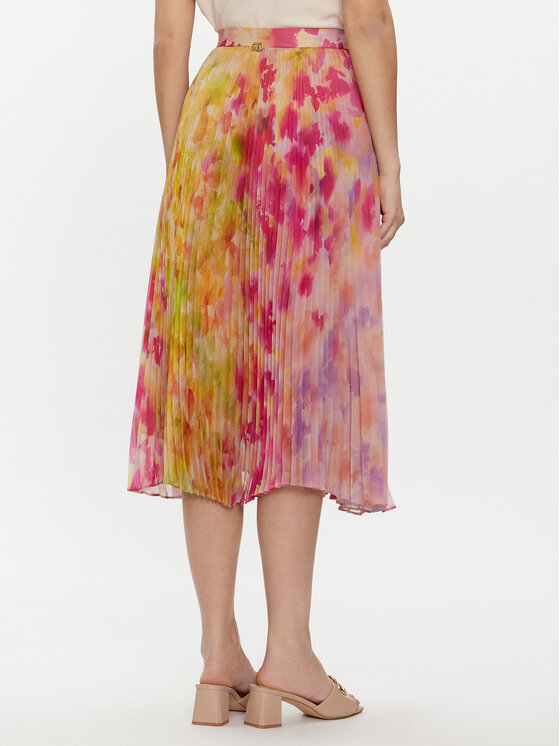 TWINSET TWINSET Spódnica plisowana 241TP2592 Kolorowy Regular Fit