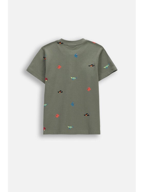 Coccodrillo Coccodrillo T-Shirt WC6143208FBK-011 Zielony Regular Fit
