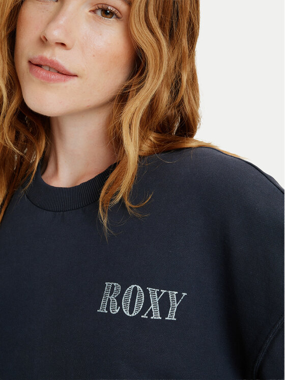 Roxy Roxy Світшот Saturday Night Vibes ERJKD03540 Чорний Oversize