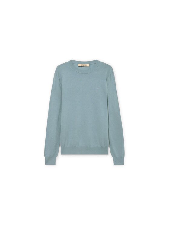 Trussardi Trussardi Sweter M0168000077N024 Turkusowy Regular Fit