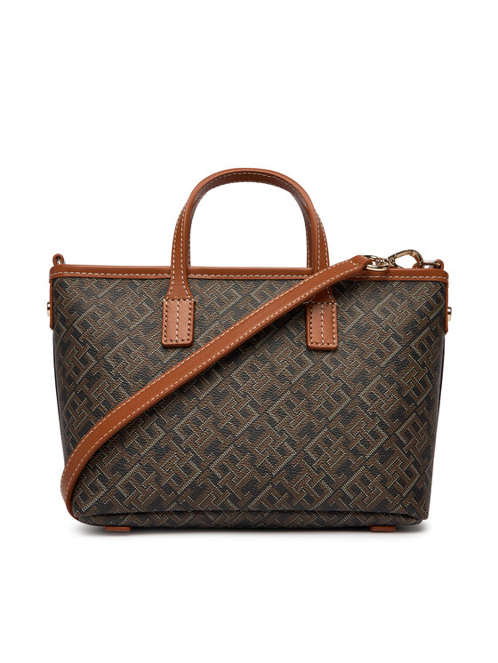 Tommy Hilfiger Tommy Hilfiger Táska Th Monoplay Mini Tote Le AW0AW18848 Fekete