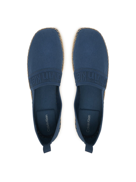Calvin Klein Calvin Klein Espadrilky Oblique Espadrille Webbing HW0HW02934 Modrá