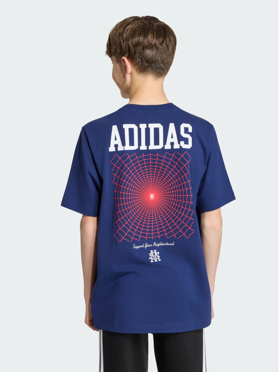 adidas adidas Koszulka techniczna 164612 Granatowy Loose Fit
