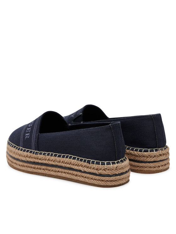 Tommy Hilfiger Tommy Hilfiger Espadrile Denim Platform Espadrille FW0FW08543 Tamnoplava