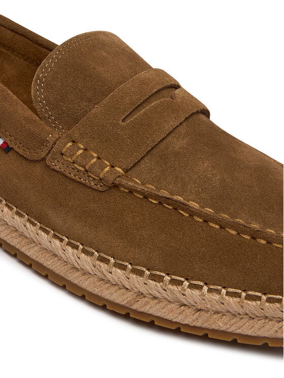 Tommy Hilfiger Tommy Hilfiger Espadrilky Flexible Hilfiger Sde Espadrille FM0FM05794 Hnědá