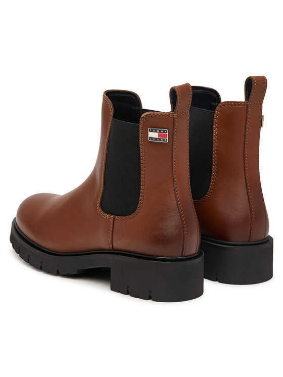 Tommy Jeans Tommy Jeans Ghete Jodhpur Tjw Cleated Chelsea Boots EN0EN03105 Maro