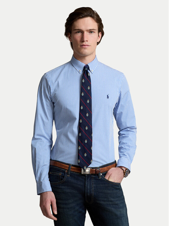 Polo Ralph Lauren Polo Ralph Lauren Cămașă 710929344001 Albastru Slim Fit
