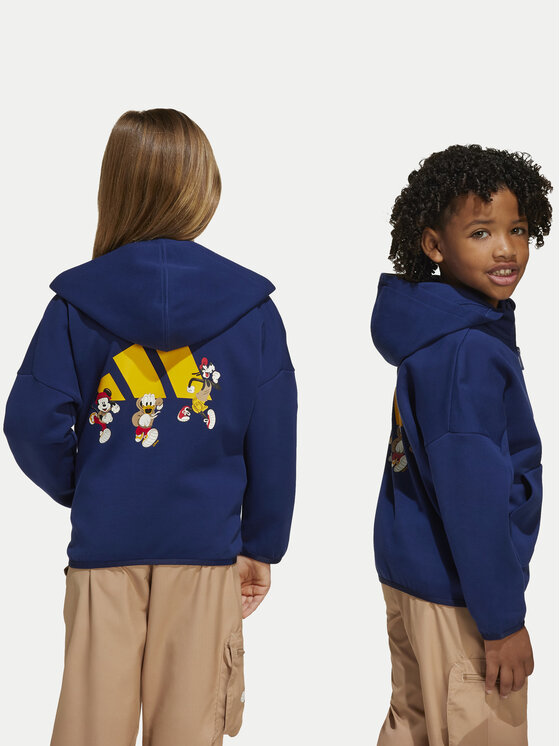 adidas adidas Pulóver Disney Mickey Mouse JD4554 Sötétkék Loose Fit