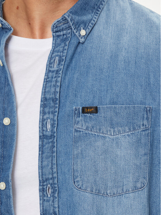 Lee Lee camicia di jeans 112355641 Blu Regular Fit