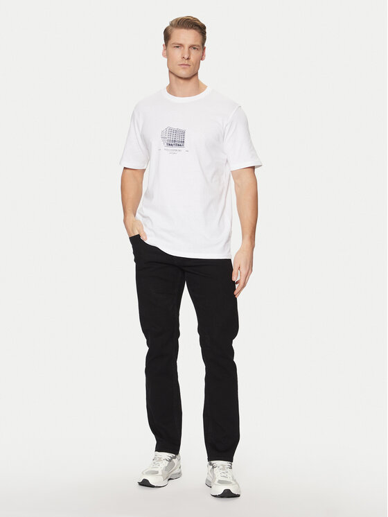Jack&Jones Jack&Jones Majica Boston 12273400 Bela Relaxed Fit
