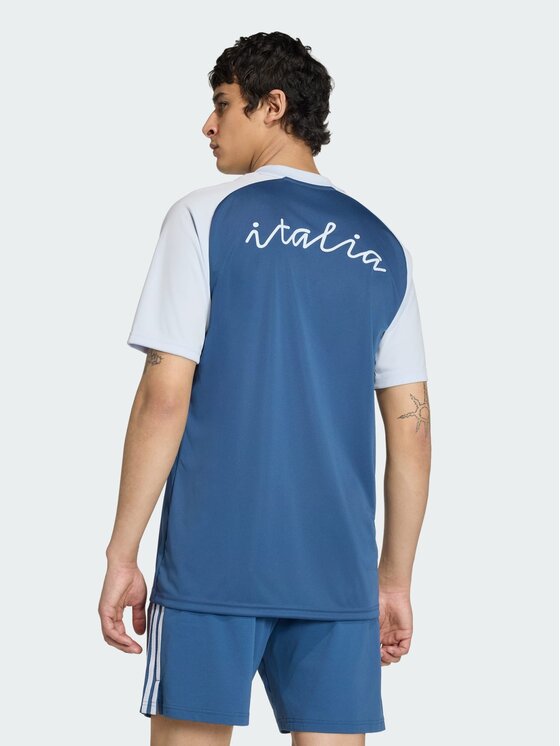 adidas adidas Koszulka techniczna 162232 Niebieski jasny Slim Fit
