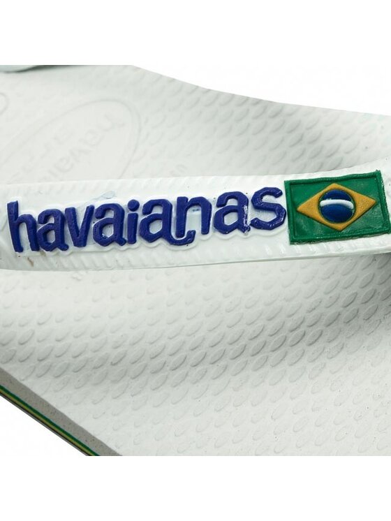 Havaianas Havaianas Σαγιονάρες Brasil Logo 41108500001 Λευκό