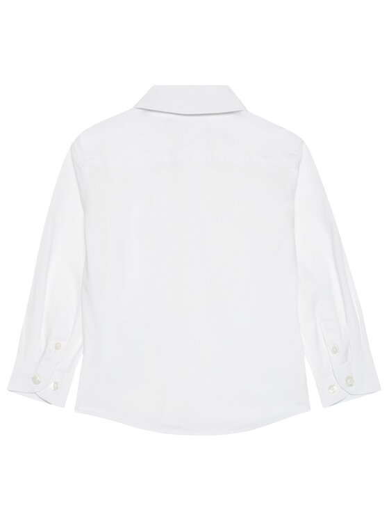 Tommy Hilfiger Tommy Hilfiger Marškiniai Solid Poplin KB0KB06965 M Balta Slim Fit