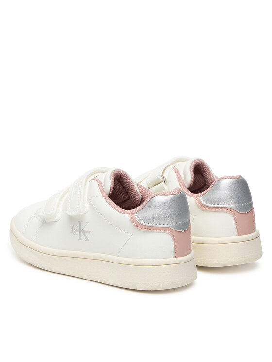 Calvin Klein Calvin Klein Laisvalaikio batai Low Cut Velcro Sneaker V1A9-83382-1355 M Balta