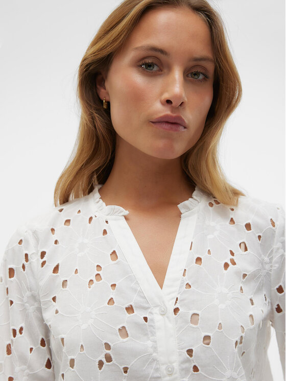 Vero Moda Vero Moda Hemd Ida 10303333 Weiß Regular Fit