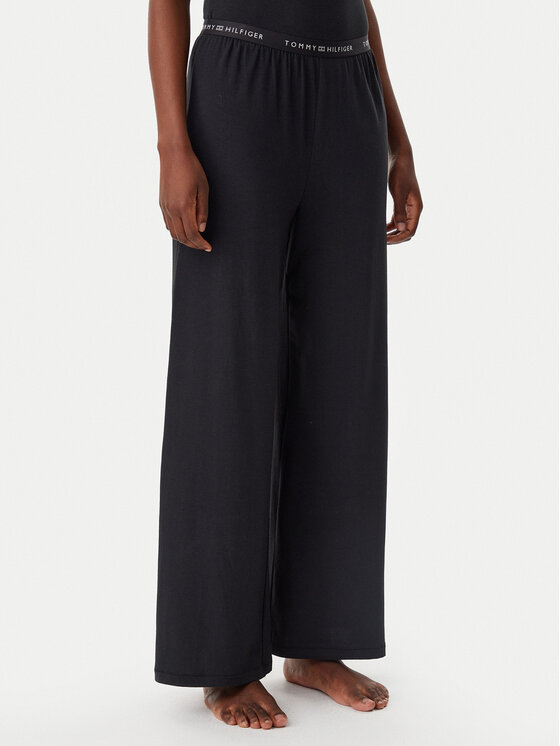 Tommy Hilfiger Tommy Hilfiger Pidžaamapüksid UW0UW05776 Must Relaxed Fit