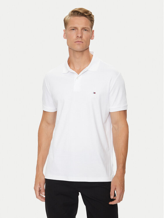 Tommy Hilfiger Polo Essential MW0MW35585 Balts Regular Fit