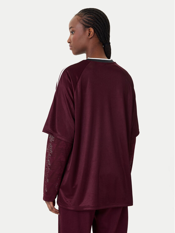 adidas adidas Särkpluus KC6432 Bordoopunane Oversize