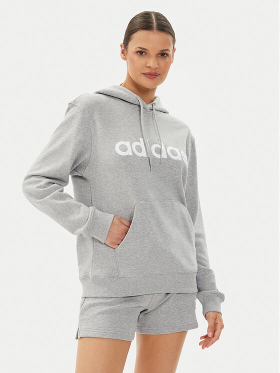 Adidas Jopa Essentials Linear Hoodie IC6884 Siva Regular Fit