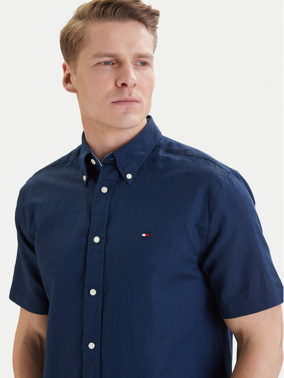 Tommy Hilfiger Tommy Hilfiger Košile MW0MW42450 Tmavomodrá Regular Fit