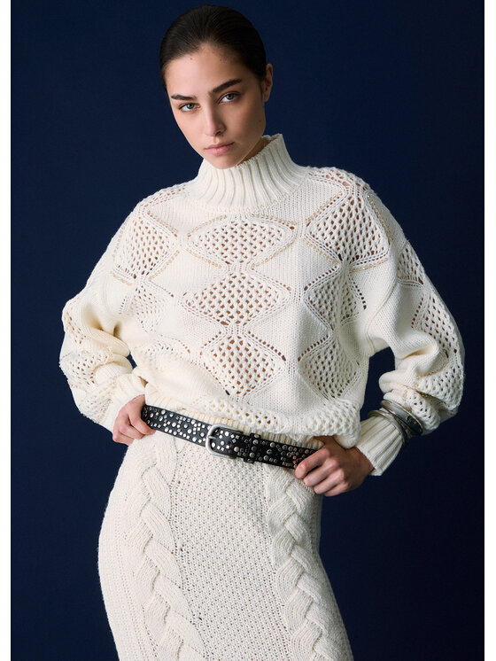 Liu Jo Liu Jo Maglione WF6287MA37R10701 Bianco Regular Fit