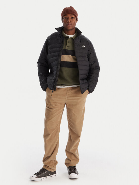 Quiksilver Quiksilver Medžiaginės kelnės Taxer Regular Cord EQYNP03315 Ruda Regular Fit