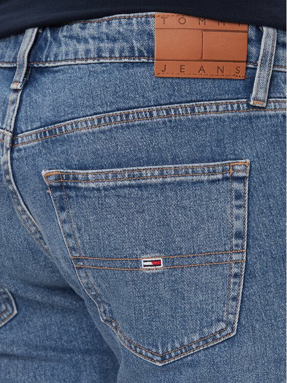 Tommy Jeans Tommy Jeans Džínsové šortky Scanton DM0DM18797 Modrá Slim Fit