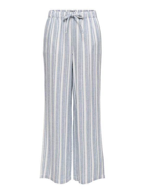 ONLY ONLY Bavlnené nohavice Caro 15291807 Modrá Loose Fit