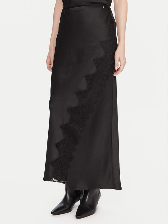 BOSS BOSS Макси пола C_Vlace 50548389 Черен Slim Fit