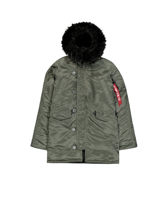 Alpha Industries Alpha Industries Kurtka zimowa N-3B VF 59 Winter Jacket Women Zielony Slim Fit