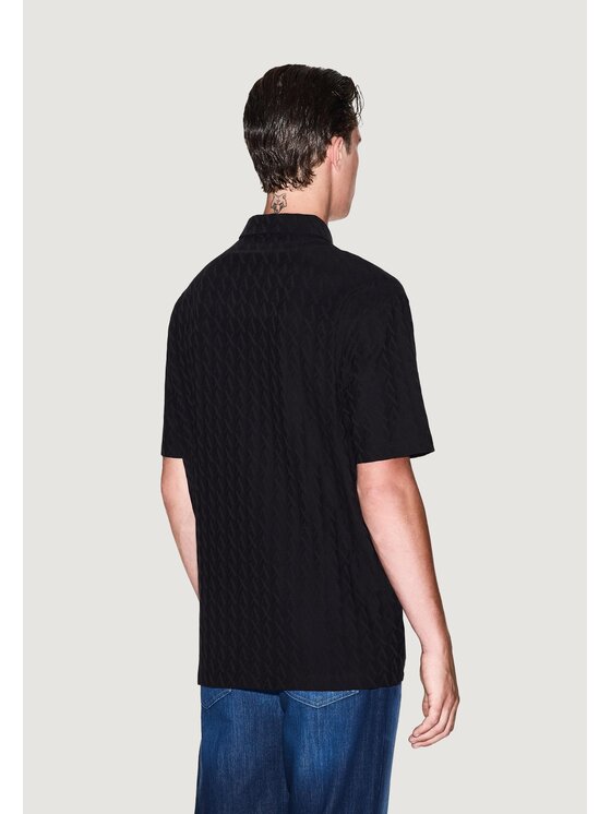 Armani Exchange Armani Exchange Polo XM001292 AF10337 Czarny Casual Fit