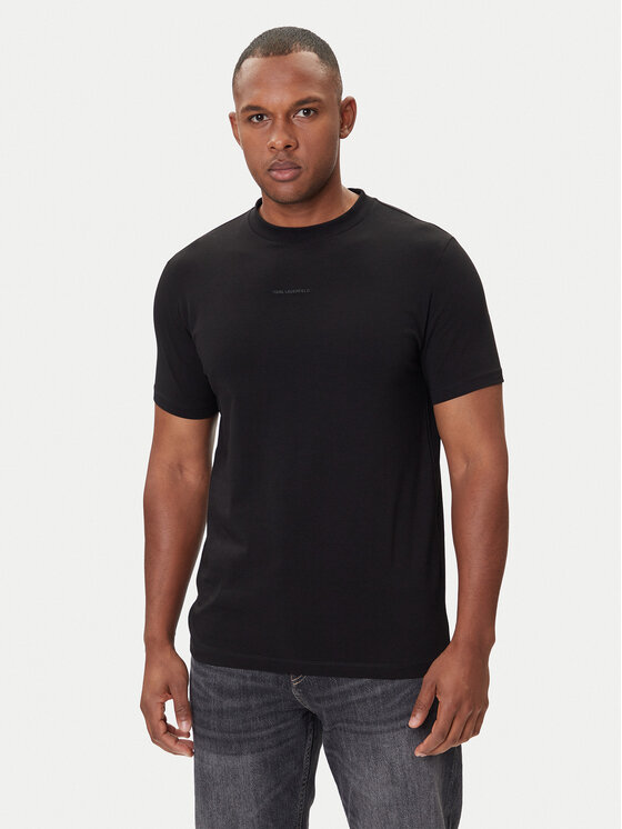 KARL LAGERFELD KARL LAGERFELD T-shirt 755051 554235 Crna Regular Fit