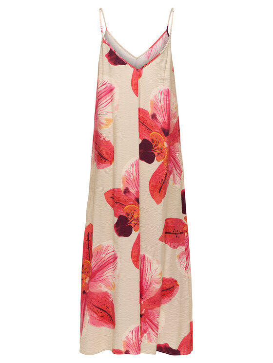 ONLY ONLY Vestito estivo Resi 15372628 Beige chiaro Regular Fit