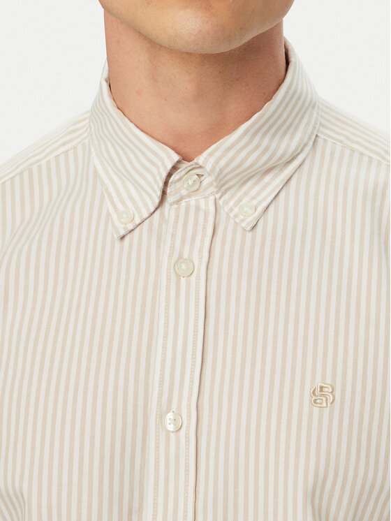 BOSS BOSS Сорочка H-Liam 50560399 Бежевий Regular Fit