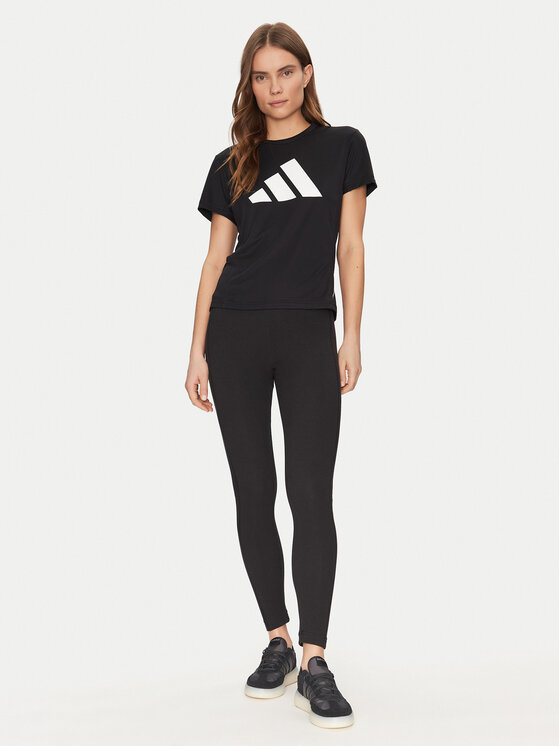 adidas adidas Techniniai marškinėliai Run It IL7227 Juoda Regular Fit