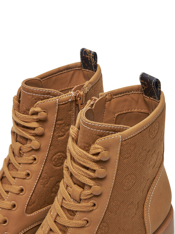 Guess Guess Боти Vaina FLTSLR LEM10 Кафяв