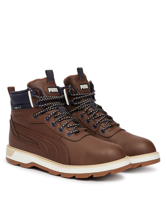Puma Puma Pohodni čevlji Desierto v3 Puretex 393928 Temno rjava