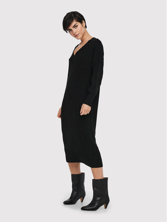 ONLY ONLY Džemper haljina New Tessa 15236372 Crna Regular Fit