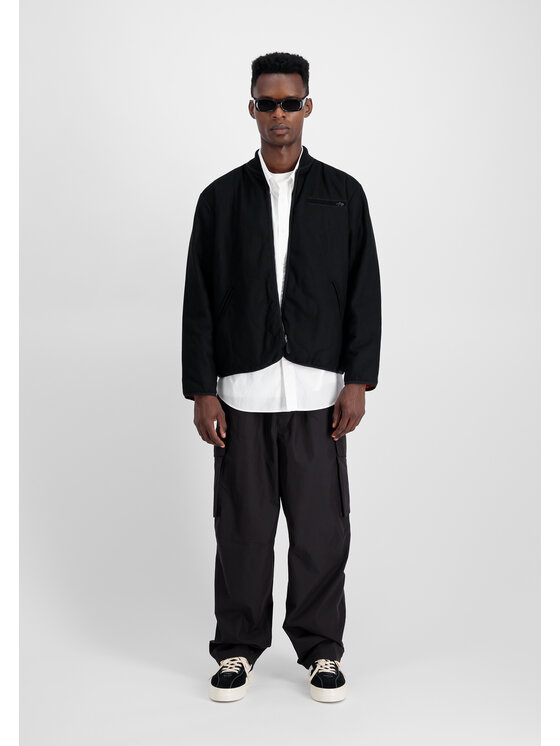 Alpha Industries Alpha Industries Kurtka bomber Quilted Liner Wool Outdoor Jacket Czarny Regular Fit