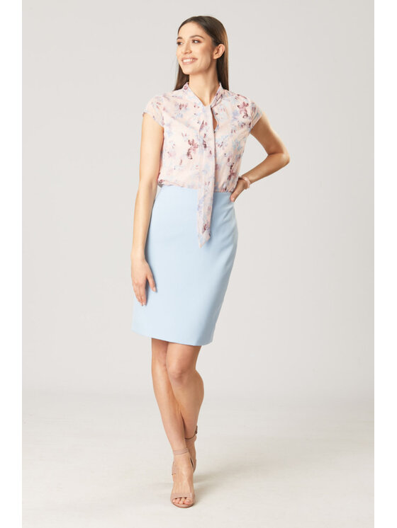 QUIOSQUE QUIOSQUE Blúzka BUTTERFLY BLOUSE Ružová Regular Fit